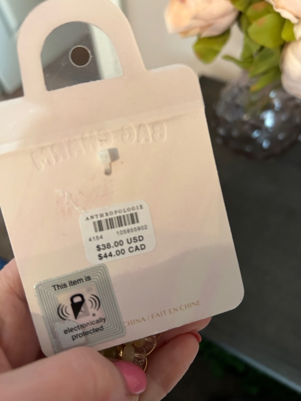 NWT Anthropologie Bag Charm/Keychain - Picture 2 of 3